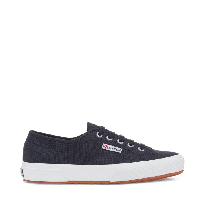 Superga 2750 Coton Lavé Bleu Gris Dk Lavé