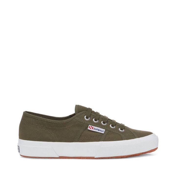 Superga 2750 Coton Lavé Vert Sherwood Lavé