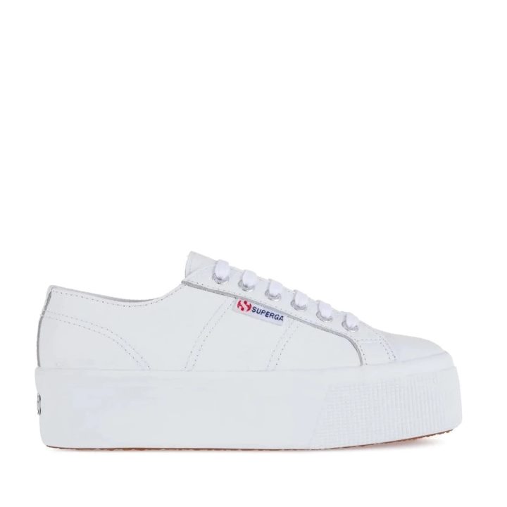 2790 Cuir Martelé Blanc Superga