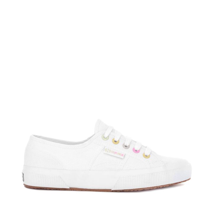 Superga 2750 Détails Arc-en-ciel Blanc-bonbon Multicolore
