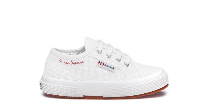 Superga 2750 Kids Blanc Poétique-le Mie Superga Red