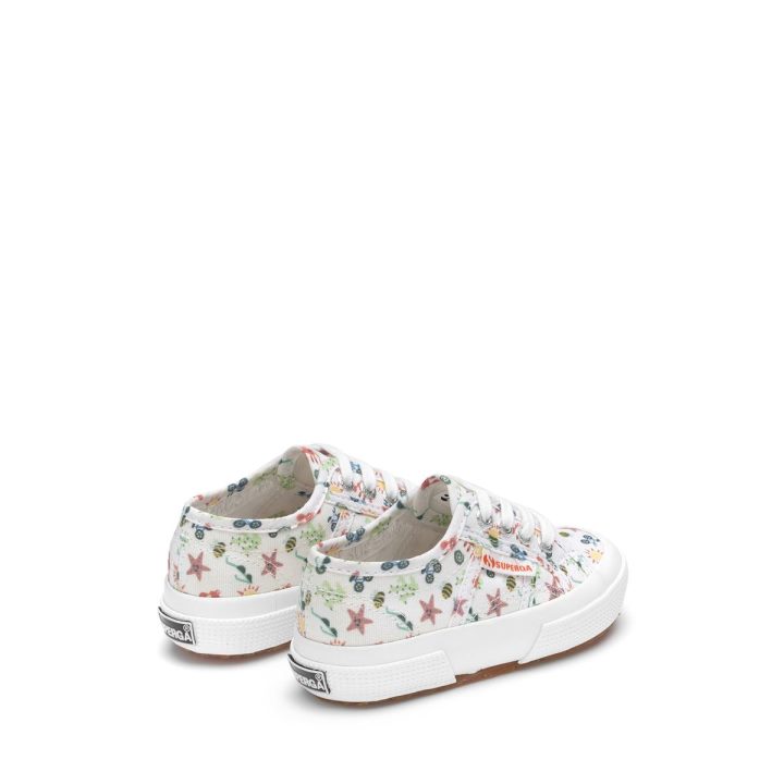 Superga 2750 Fantasy Cotj Blanc-étoile De Mer Multicolore