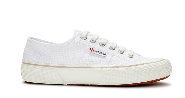 Superga 2490 Peau Blanche-rose Audacieuse