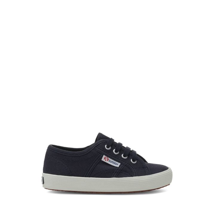 Superga 2750 Enfants Easylite Bleu Gris Dk