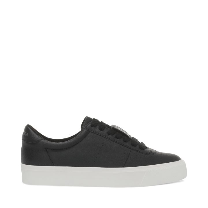 Superga 4834 Club S Up Fau à Base De Raisin Noir-blanc