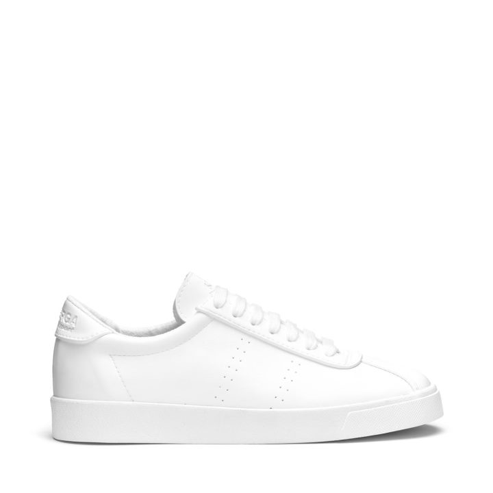 Superga 2843 Club S Cuir à Base De Maïs Blanc-unico