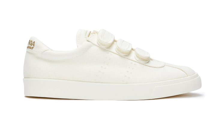 Superga 2843 Club S 3strap Coton Blanc-or-blanc Av