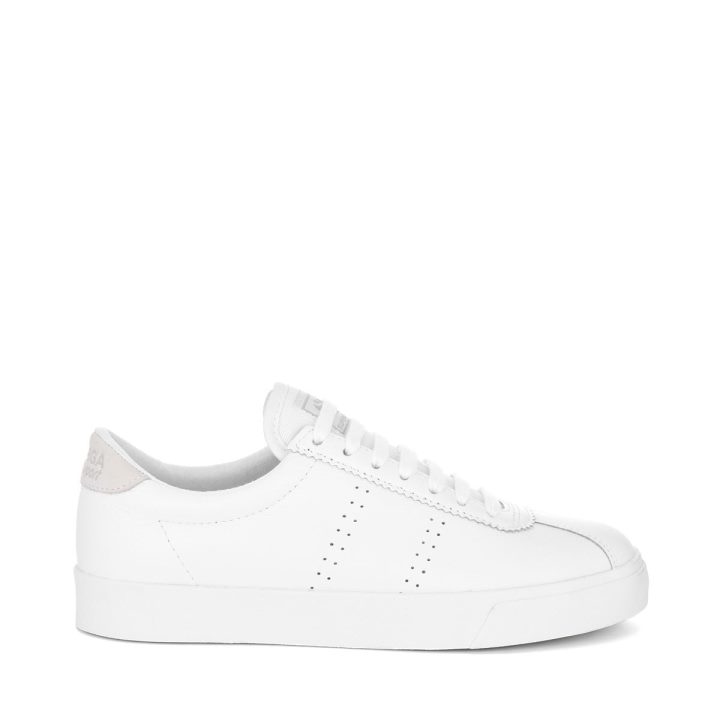 Superga 2843 Club S Confort Tout Cuir Blanc