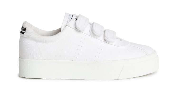 Superga 2954 Club 3 Sangles Blanc Noir