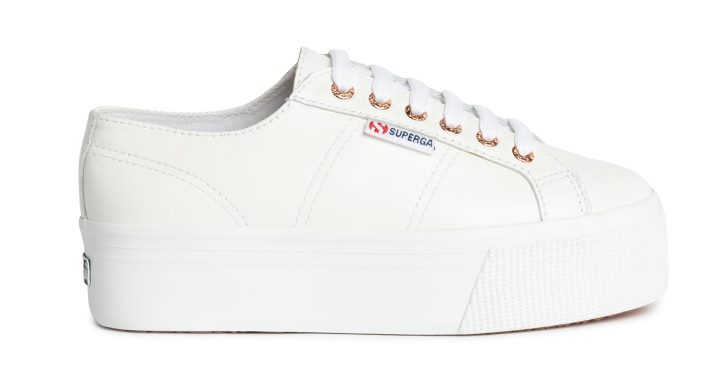 Superga 2790 Nappa Optique Blanc-or Rose