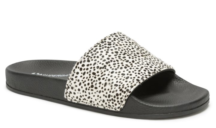 Superga 1908 Poil De Veau Imprimé Dalmatien Noir