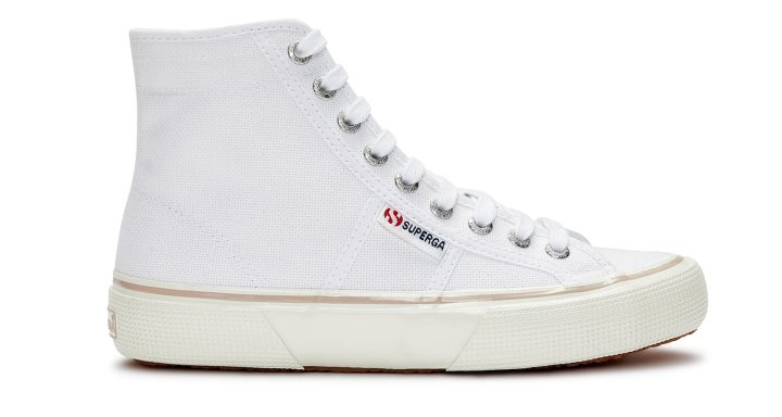 Superga 2494 Peau Blanche-rose Audacieuse