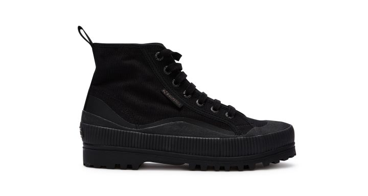 Superga 2469 Alpina Wave Hd Print Mélange Noir-gris