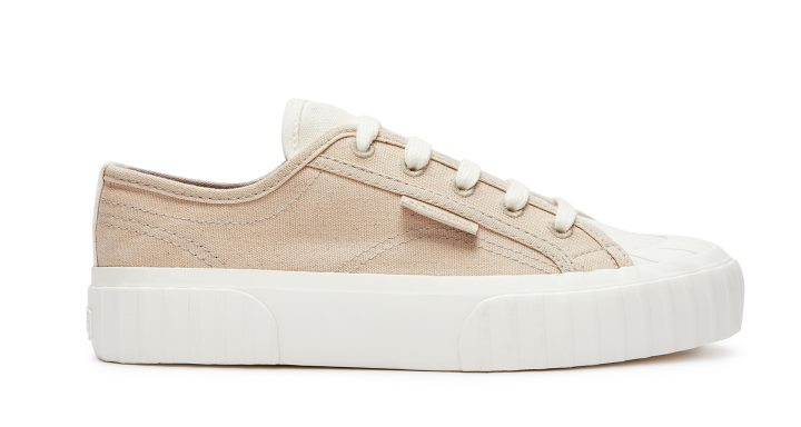 Superga 2630 Toile Bio Natural Dy Mauvaises Herbes-feuilles Rose Magenta