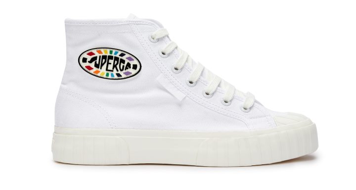 Superga 2696 Rayure Multicolore Logo Blanc Multicolore