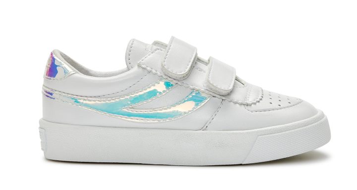 Superga 2846 Bracelets Seattle Enfants Opale Blanc Opalescent