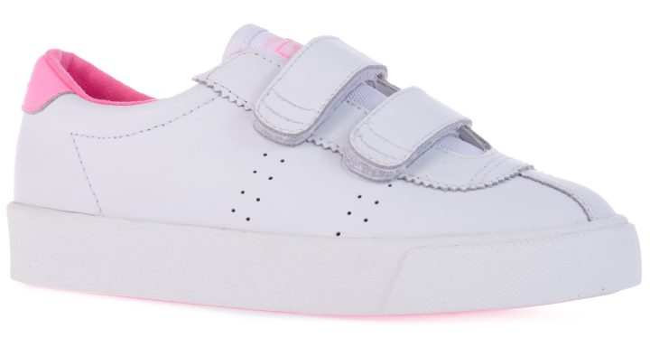 Superga 2843 Kids Club S Straps Action Blanc-barbe à Papa
