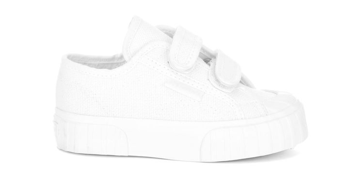 Superga 2630 Kids Stripe Straps Blanc Total-blanc