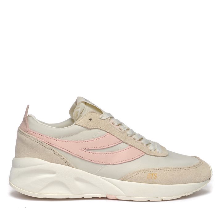 Superga 4089 Training 9ts Slim Blanc Avroio-rose Frêne-beige Lt