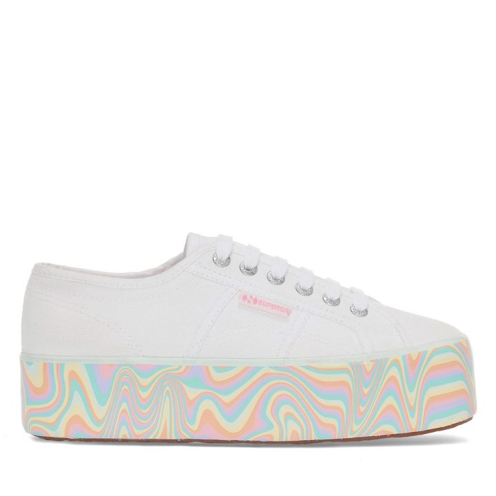 Superga 2790 Multicolor Liquify Sole Blanc-multicolore Pastels