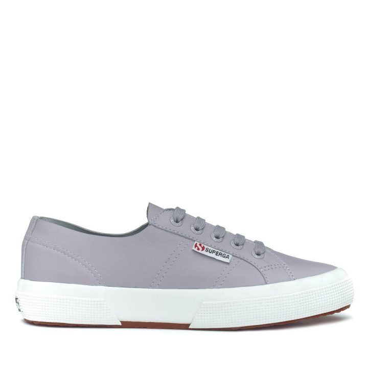 Superga 2750 Non Doublé Bleu Nappa Lt Gris-f Avorio