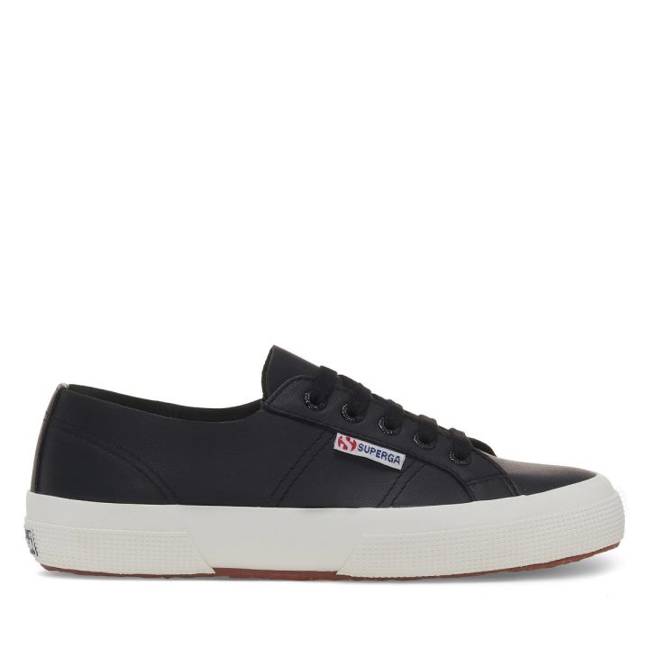 Superga 2750 Nappa Non Doublé Noir-f Avorio