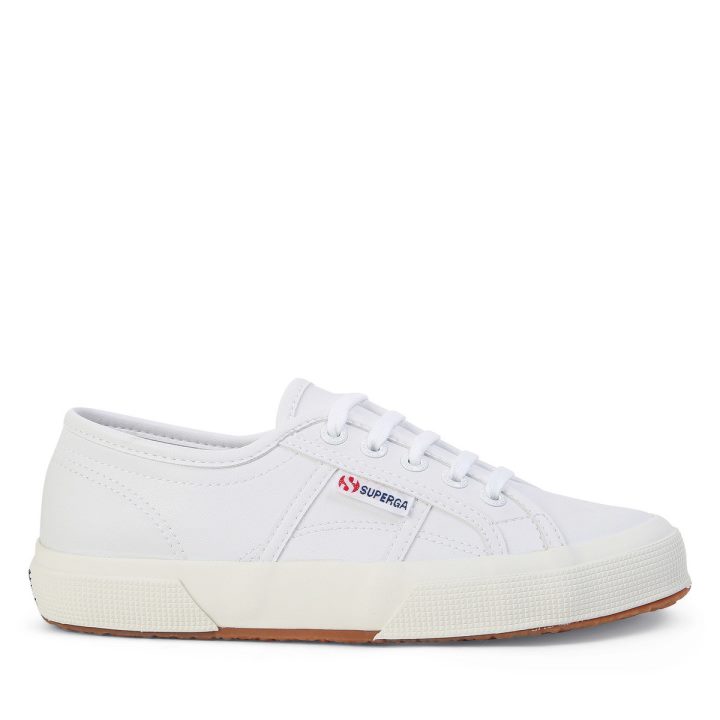 Superga 2750 Cuir Vegan Blanc Optique - F Avorio