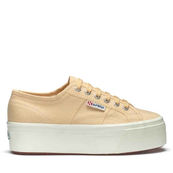 Superga 2790 Linea Haut Bas Jaune Lt-f Avorio