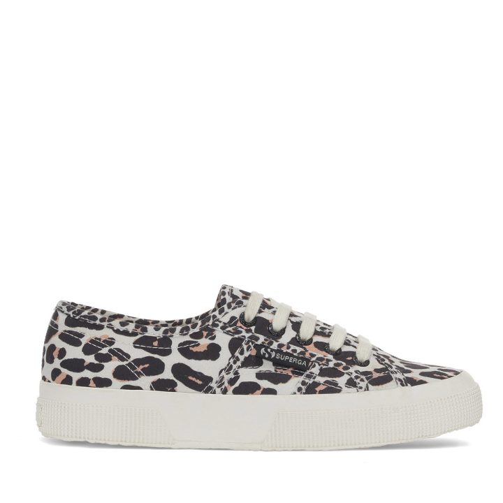 Superga 2750 Imprimé Léopard Clair Lt Beige Léopard-f Avorio