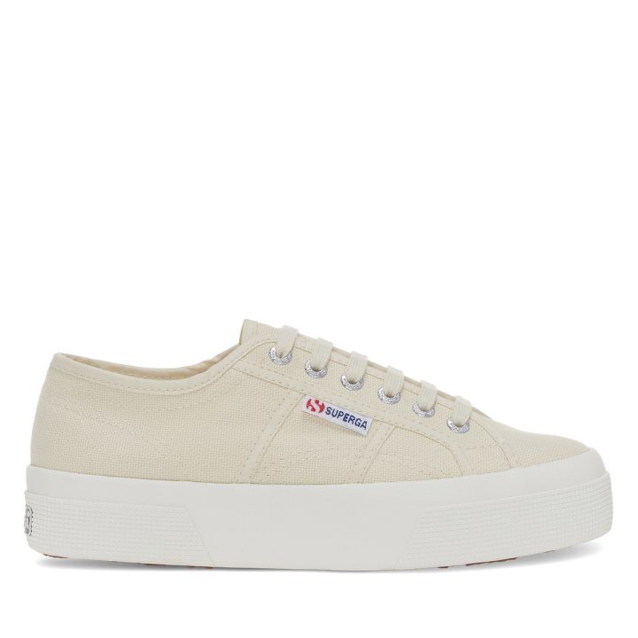 Superga 2740 Plateforme Beige Lt Coquille D'oeuf-f Avorio