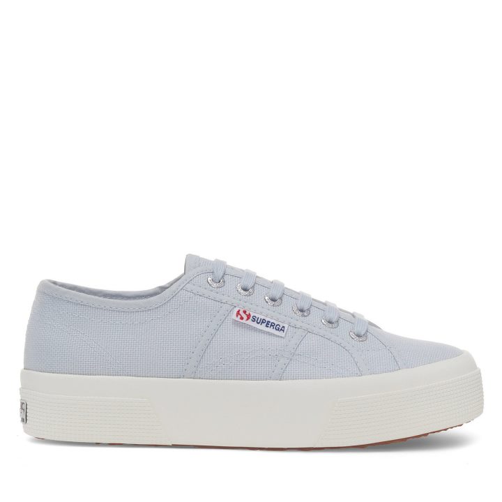 Superga 2740 Plateforme Gris Lilla-f Avorio