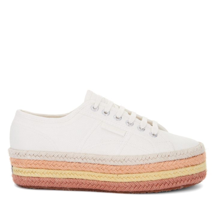 Superga 2790 Corde Multicolore Blanc Avorio-bgesso-oapricot-b
