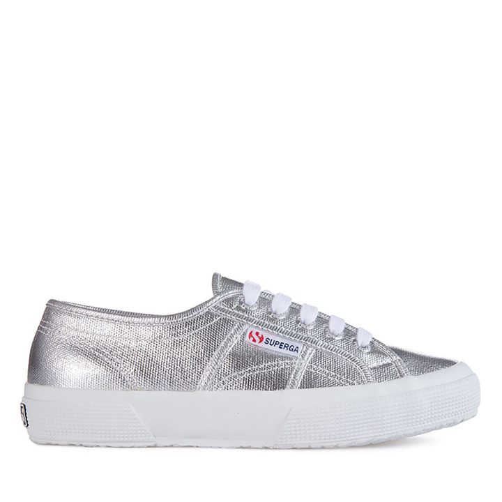 Superga 2750 Toile Métallique Gris Argent