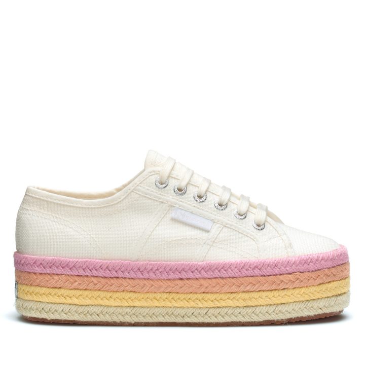 Superga 2790 Multicolore Corde Blanc Avorio-candy Multicolore
