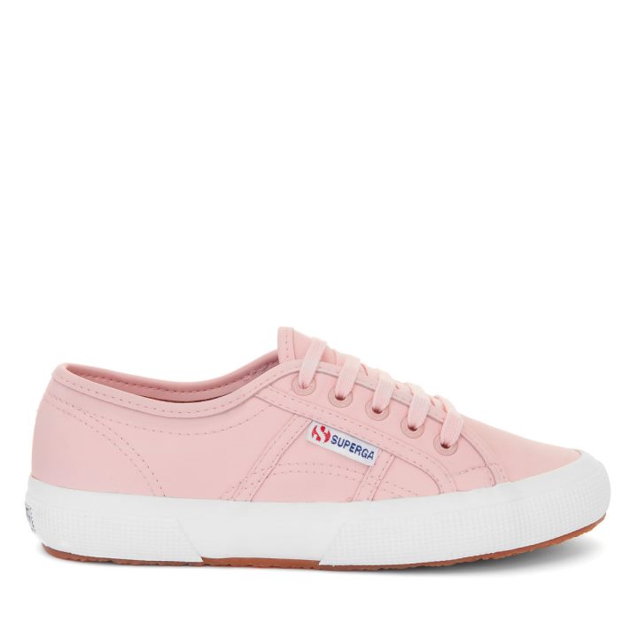 Superga 2750 Cuir Vegan Rose-blanc Avorio