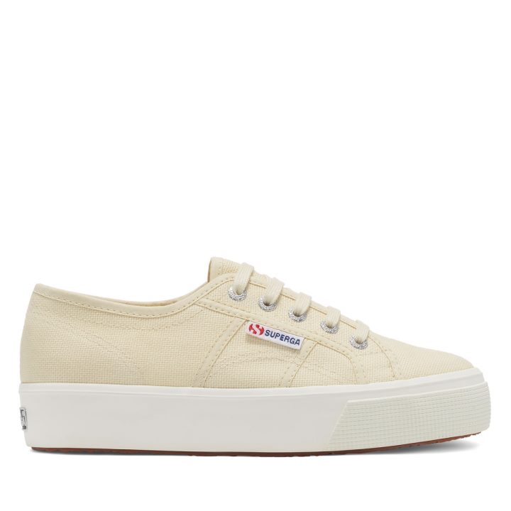 Superga 2730 Mid Platform Beige Lt Coquille D'oeuf-f Avorio