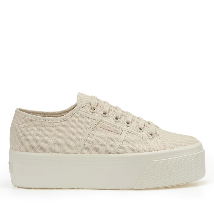 Superga 2790 Gomme Brillante Beige Raw Total-shiny Avorio