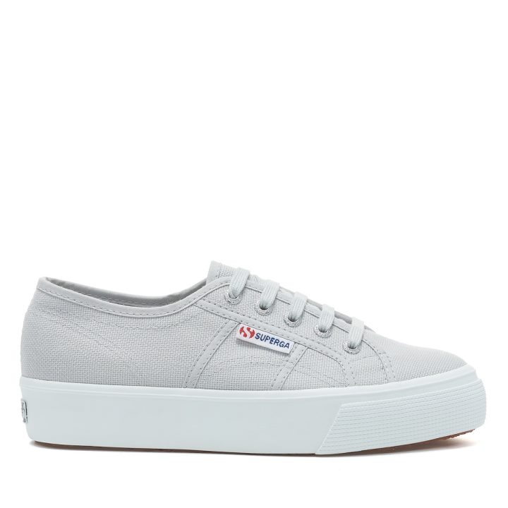 Superga 2730 Plate-forme Intermédiaire Gris Cendré