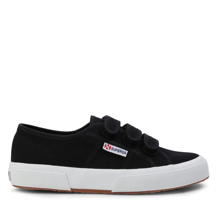 Superga 2750 Cotstrap Noir-f Blanc