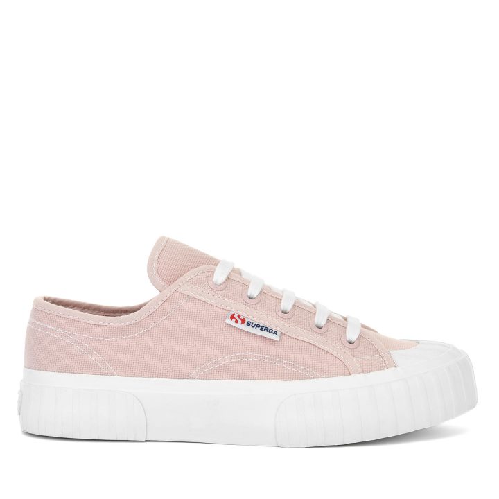 Superga 2630 Cotu Rose Peau-blanc Avorio