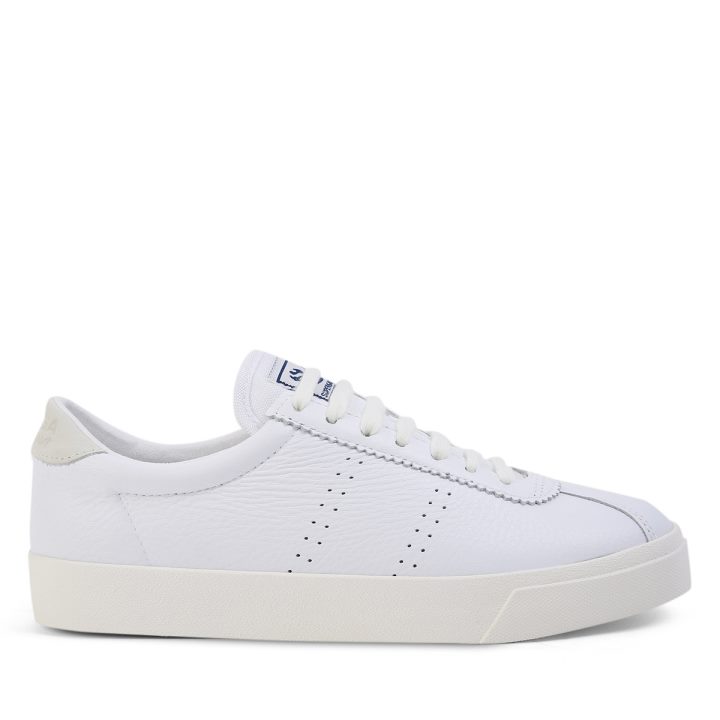 Superga 2843 Superga Sport Club S Blanc-blanc Avorio-beige Gesso