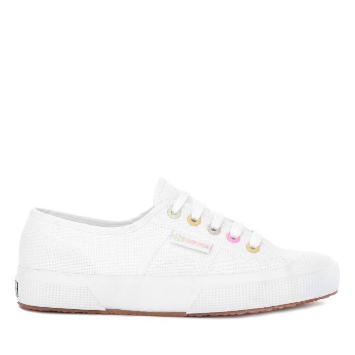 Superga 2750 Détails Arc-en-ciel Blanc-bonbon Multicolore
