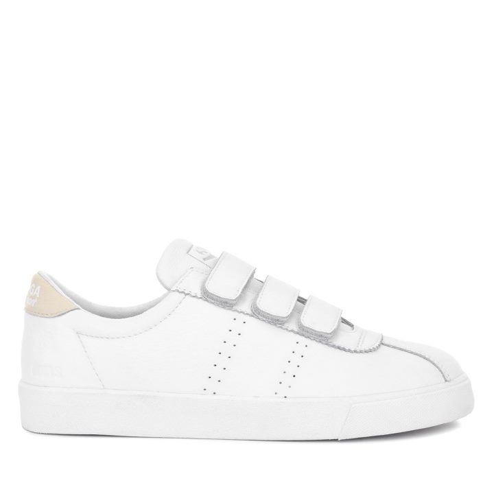 Superga 2870 Bracelet Superga Sport Club S Blanc-beige Gesso-blanc Avorio