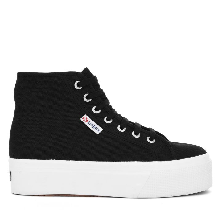 Superga 2705 High Top Noir-blanc