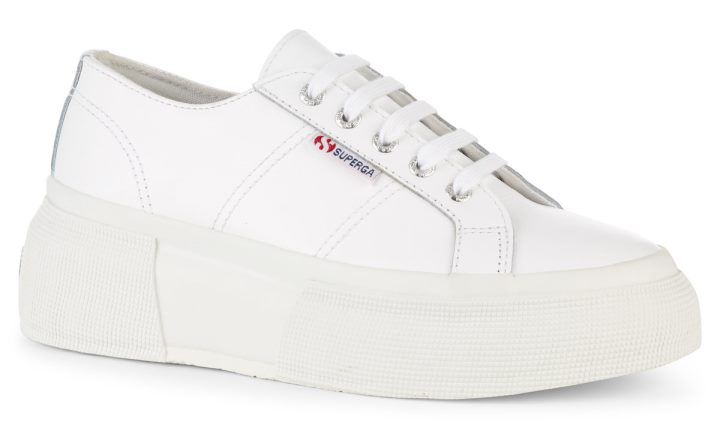 Superga 2287 Nappa Lea Up5 Blanc