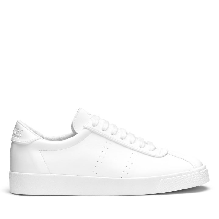 Superga 2843 Club S Cuir à Base De Maïs Blanc