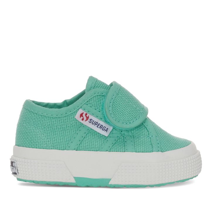Superga 2750 Bstrap Baby Green Water-f Avorio