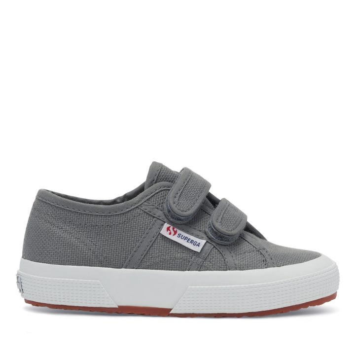 Superga 2750 Jstrap Classic Kids Gris Sauge