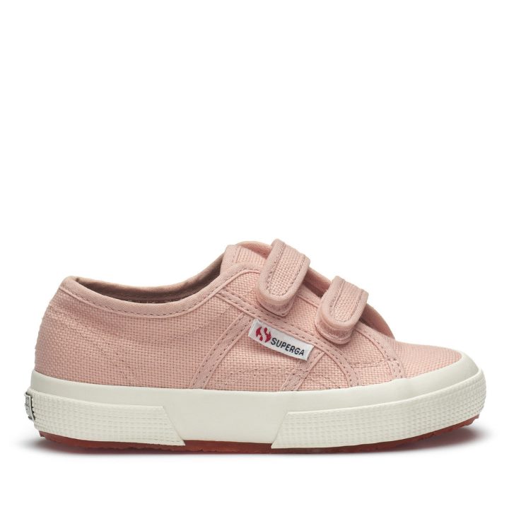 Superga 2750 Jstrap Classic Kids Rose Blush - F Avorio