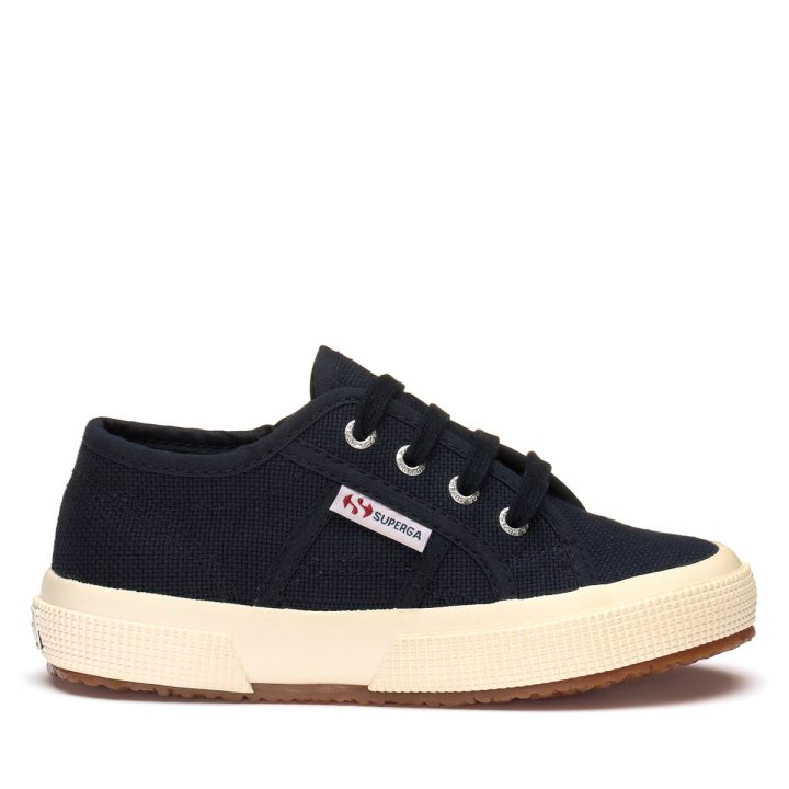 Superga 2750 Jcot Classique Enfants Bleu Marine